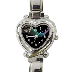 Musical Wave Heart Italian Charm Watch  by urockshop