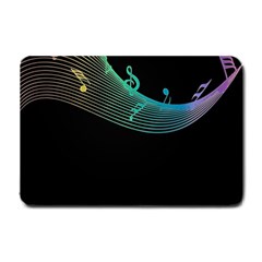 Musical Wave Small Door Mat by urockshop