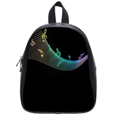 Musical Wave School Bag (small) by urockshop