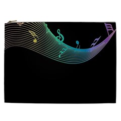 Musical Wave Cosmetic Bag (xxl) by urockshop