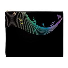 Musical Wave Cosmetic Bag (xl) by urockshop