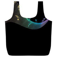 Musical Wave Reusable Bag (xl) by urockshop