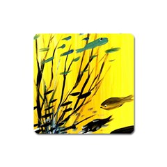 Yellow Dream Magnet (square) by pwpmall