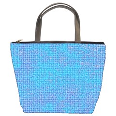 Textured Blue & Purple Abstract Bucket Handbag by StuffOrSomething