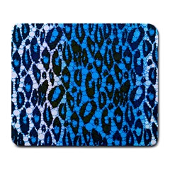 Florescent Blue Cheetah  Large Mouse Pad (rectangle) by OCDesignss