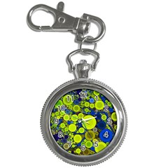 Polka Dot Retro Pattern Key Chain Watch by OCDesignss