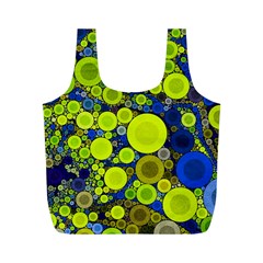 Polka Dot Retro Pattern Reusable Bag (m) by OCDesignss