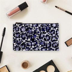 Lavender Cheetah Bling Abstract  Cosmetic Bag (small) by OCDesignss