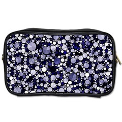 Lavender Cheetah Bling Abstract  Travel Toiletry Bag (one Side) by OCDesignss