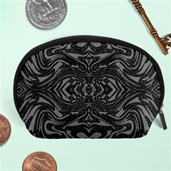 Trippy Black&white Abstract  Accessory Pouch (large) by OCDesignss