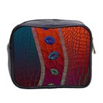 Funky Florescent Sassy Lips  Mini Travel Toiletry Bag (Two Sides) Back