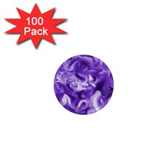 Lavender Smoke Swirls 1  Mini Button Magnet (100 Pack) by KirstenStar