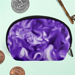 Lavender Smoke Swirls Accessory Pouch (large) by KirstenStar