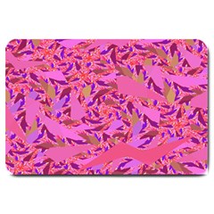 Bright Pink Confetti Storm Large Door Mat by KirstenStar