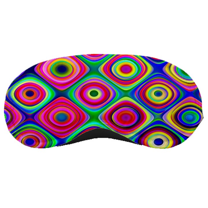 Psychedelic Checker Board Sleeping Mask