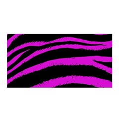 Pink Zebra Satin Wrap by ArtistRoseanneJones