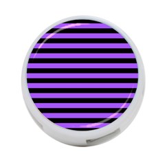 Purple Stripes 4-port Usb Hub (two Sides) by ArtistRoseanneJones