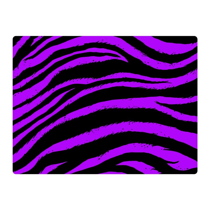 Purple Zebra Double Sided Flano Blanket (Mini)