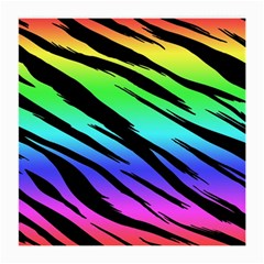 Rainbow Tiger Glasses Cloth (medium, Two Sided) by ArtistRoseanneJones