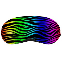 Rainbow Zebra Sleeping Mask by ArtistRoseanneJones