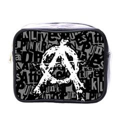 Anarchy Mini Travel Toiletry Bag (one Side) by ArtistRoseanneJones