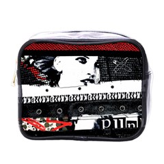 Punk Chick Mini Travel Toiletry Bag (one Side) by ArtistRoseanneJones