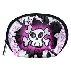 Cartoon Skull  Accessory Pouch (medium) by ArtistRoseanneJones