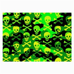 Skull Camouflage Glasses Cloth (large) by ArtistRoseanneJones