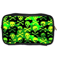 Skull Camouflage Travel Toiletry Bag (one Side) by ArtistRoseanneJones