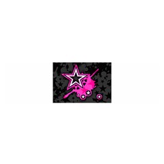 Pink Star Graphic Satin Scarf (oblong) by ArtistRoseanneJones