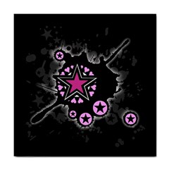 Pink Star Explosion Ceramic Tile by ArtistRoseanneJones