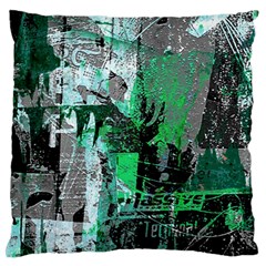 Green Urban Graffiti Standard Flano Cushion Case (one Side) by ArtistRoseanneJones