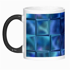 Blue Squares Tiles Morph Mug by KirstenStar