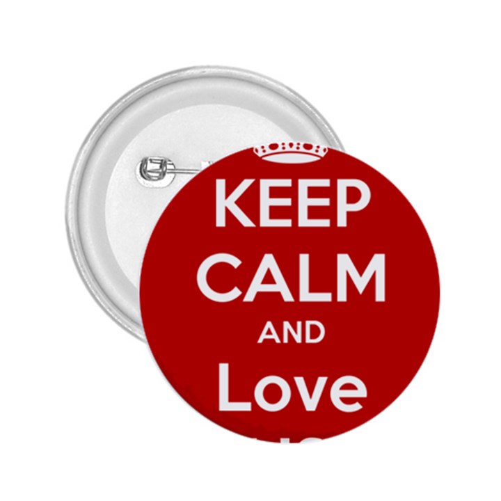 Keep Calm And Love Music 5739 2.25  Button