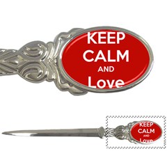 Keep Calm And Love Music 5739 Letter Opener by SuperFunHappyTime