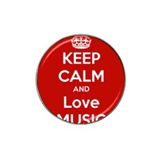 Keep Calm And Love Music 5739 Golf Ball Marker 10 Pack (for Hat Clip) by SuperFunHappyTime