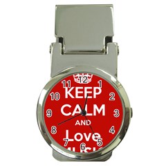 Keep Calm And Love Music 5739 Money Clip With Watch by SuperFunHappyTime