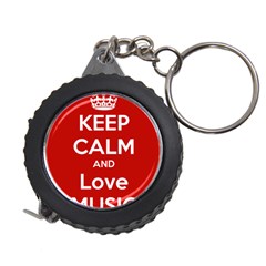 Keep Calm And Love Music 5739 Measuring Tape by SuperFunHappyTime