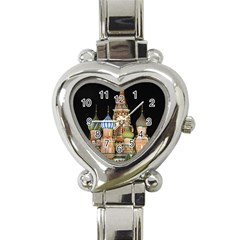 Saint Basil s Cathedral  Heart Italian Charm Watch  by anstey