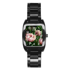 Tulips Stainless Steel Barrel Watch by anstey