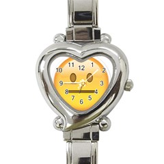 Neutral Face  Heart Italian Charm Watch  by Bauble