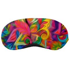 Colorful Floral Abstract Painting Sleeping Mask by KirstenStar