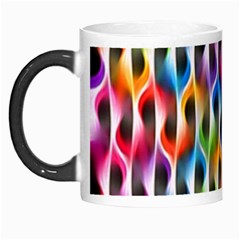 Rainbow Psychedelic Waves Morph Mug by KirstenStar