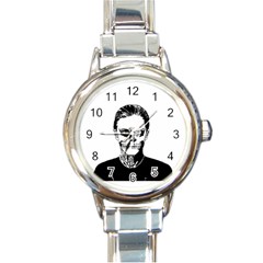 Tatezazzle Round Italian Charm Watch by kramcox