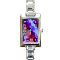 Rippling Satin Rectangular Italian Charm Watch by KirstenStar