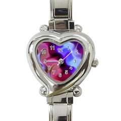 Rippling Satin Heart Italian Charm Watch  by KirstenStar