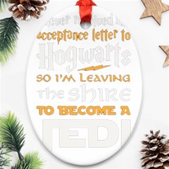 Howarts Letter Oval Ornament by empyrie