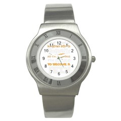 Howarts Letter Stainless Steel Watch (slim) by empyrie