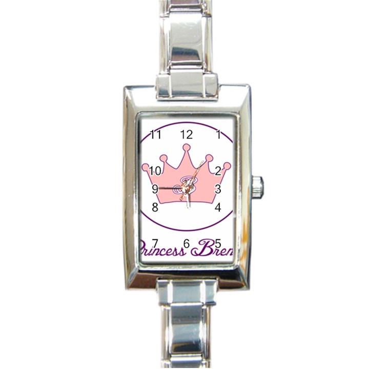 Princess Brenna2 Fw Rectangular Italian Charm Watch