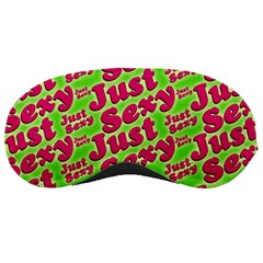 Just Sexy Quote Typographic Pattern Sleeping Masks by dflcprints